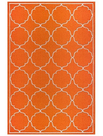 Tapis extérieur tissé kilim rectangle KUMA