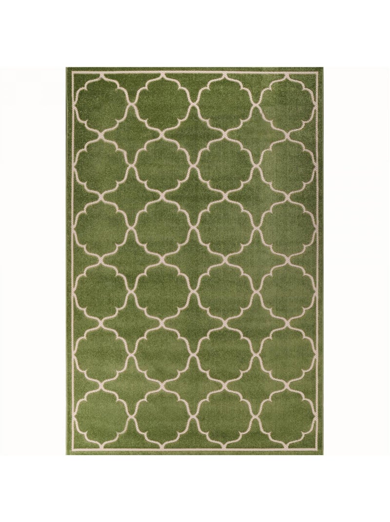 Tapis extérieur tissé kilim rectangle KUMA Vert - Kiabi