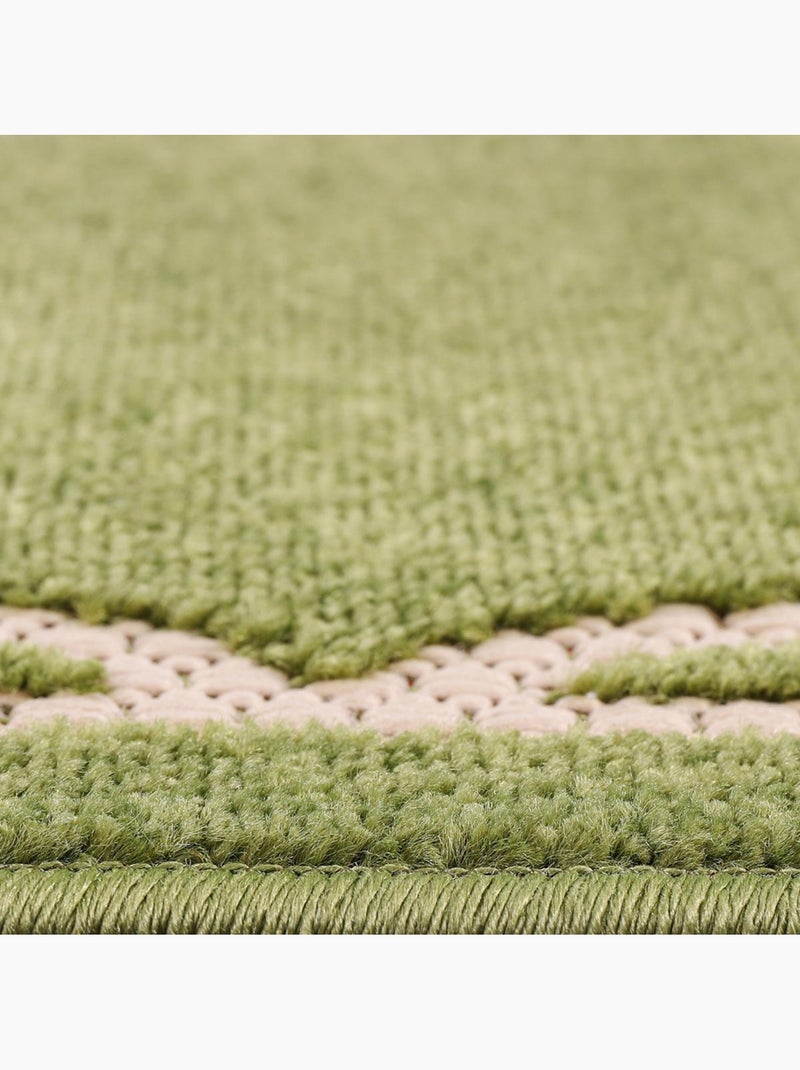 Tapis extérieur tissé kilim rectangle KUMA Vert - Kiabi