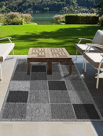 Tapis extérieur tissé kilim rectangle LYN45 SUNSAU 5