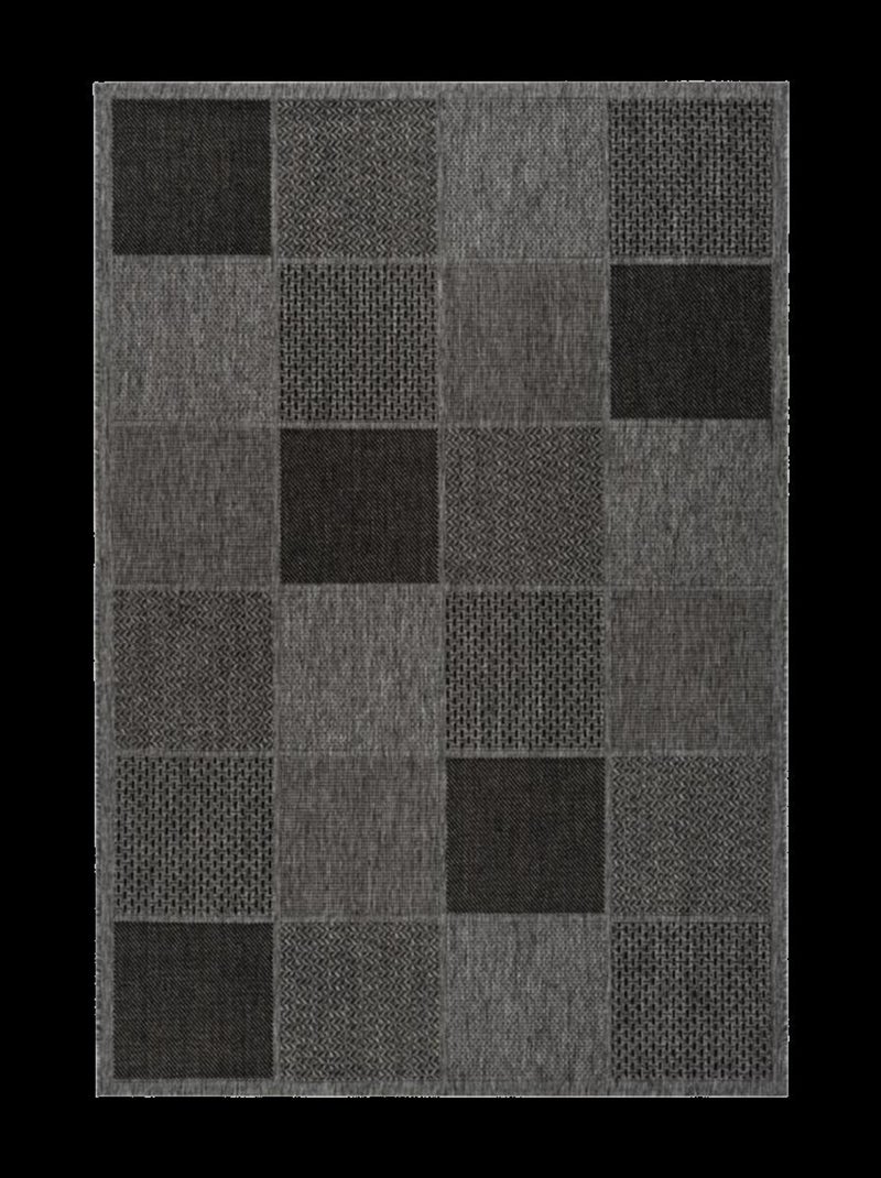 Tapis extérieur tissé kilim rectangle LYN45 SUNSAU 5 Argent - Kiabi