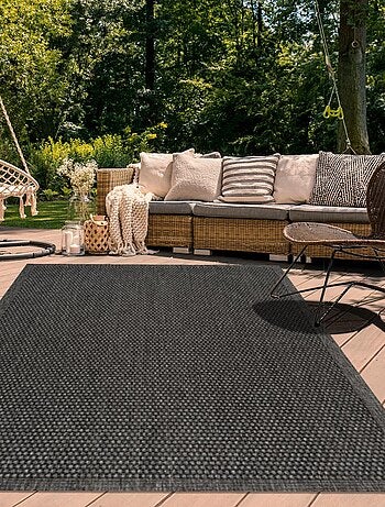 Tapis extérieur tissé kilim rectangle LYN45 SUNSAU 7