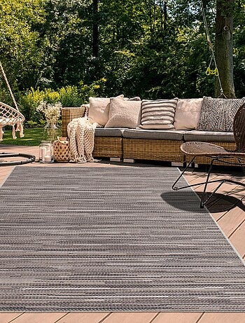 Tapis extérieur tissé kilim rectangle LYN45 SUNSAU