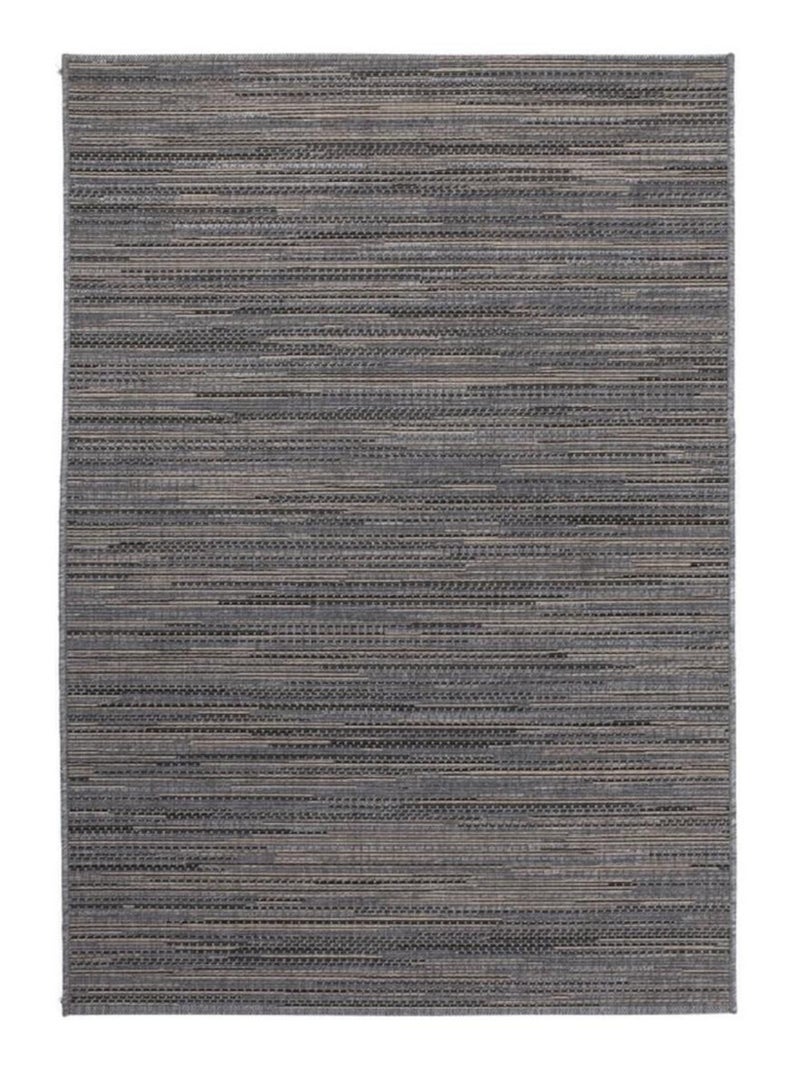 Tapis extérieur tissé kilim rectangle LYN45 SUNSAU Gris - Kiabi