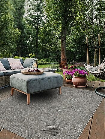 Tapis extérieur tissé kilim rectangle MEXICO EX