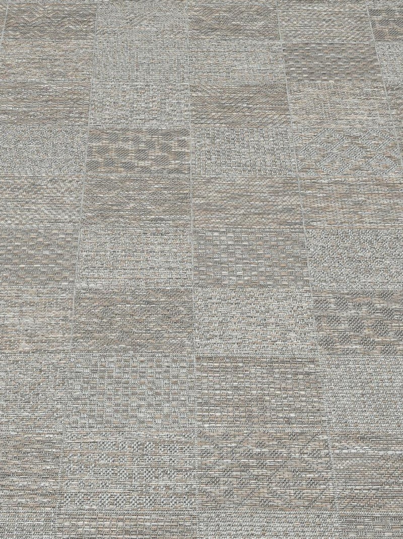 Tapis extérieur tissé kilim rectangle MEXICO EX Gris - Kiabi
