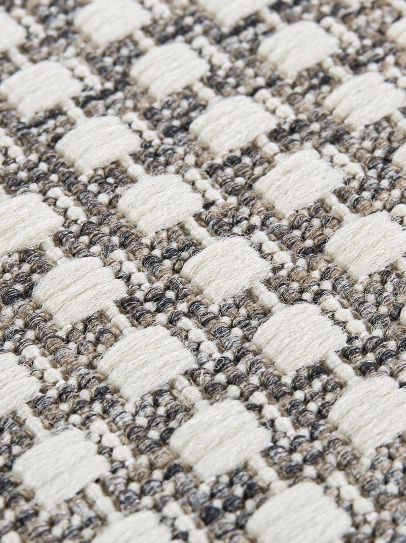 Tapis extérieur tissé kilim rectangle NOUCHY Beige - Kiabi