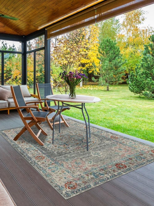 Tapis extérieur tissé kilim rectangle SALOUT A - Kiabi