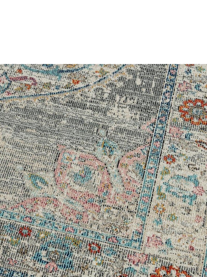 Tapis extérieur tissé kilim rectangle SALOUT A Gris - Kiabi
