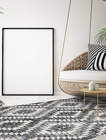 Tapis extérieur tissé kilim rectangle SANDRINE