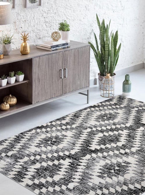 Tapis extérieur tissé kilim rectangle SANDRINE - Kiabi