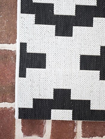 Tapis extérieur tissé kilim rectangle STALOW 10