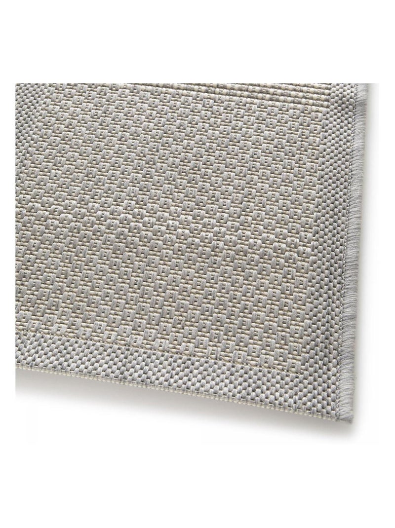 Tapis extérieur tissé kilim rectangle STAROW 1 Gris - Kiabi