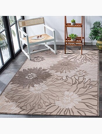 Tapis extérieur tissé kilim rectangle CHIMEKA