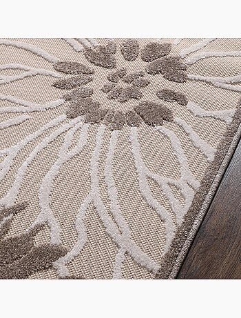 Tapis extérieur tissé kilim rectangle CHIMEKA