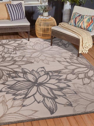 Tapis extérieur tissé kilim rond CHIMEKO