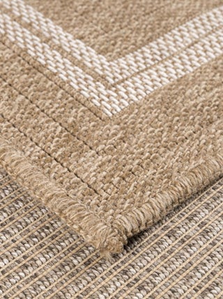 Tapis extérieur tissé kilim rond JUTE ART 5