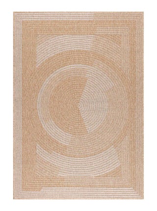 Tapis extérieur tissé kilim rond JUTE ART 7