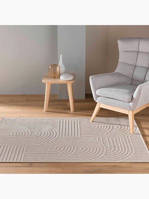 Tapis Ezio Graphique Tissé avec Reliefs - Kiabi