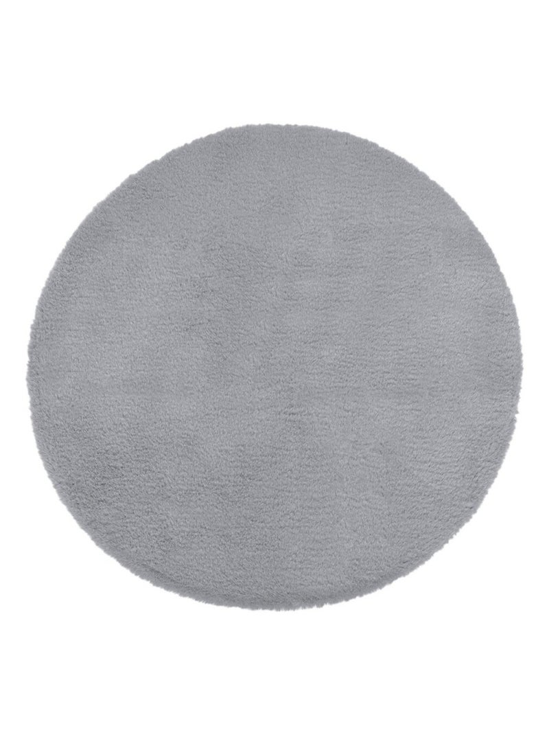 Tapis fausse fourrure extra doux GR 80 cm Gris - Kiabi