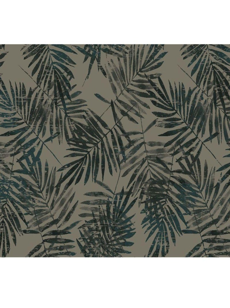 Tapis feuillage Bleu - Kiabi