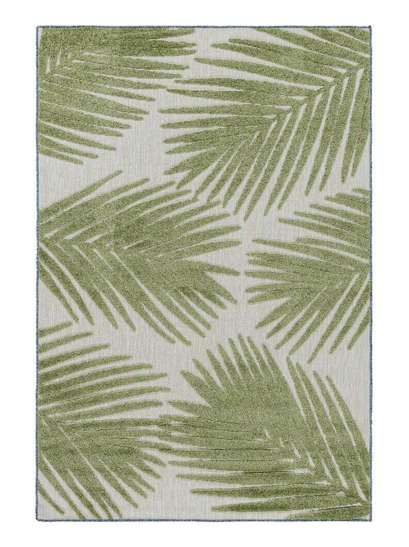 Tapis floral intérieur et extérieur vert Bent Vert - Kiabi