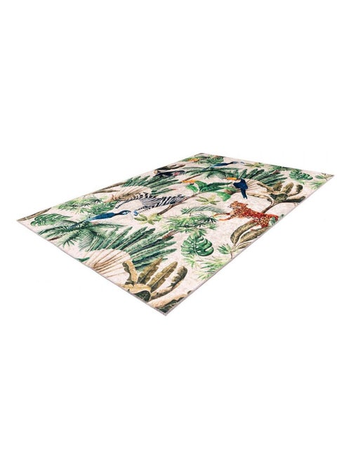 Tapis floral pour intérieur design rectangle Tempete - Kiabi