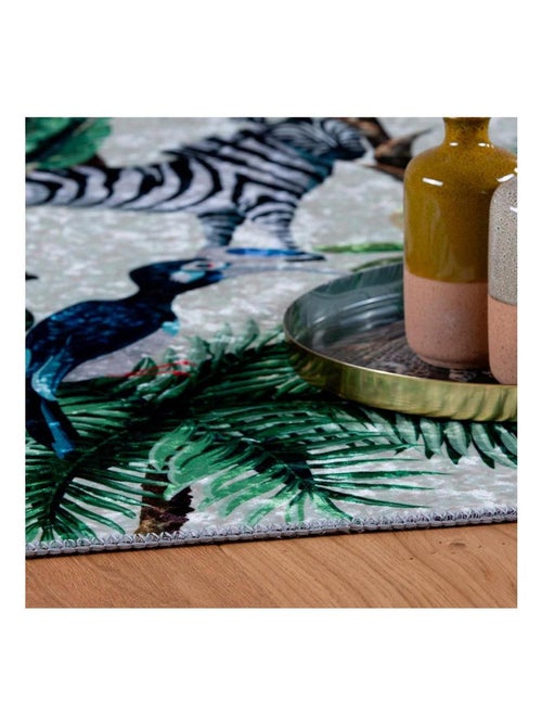 Tapis floral pour intérieur design rectangle Tempete - Kiabi