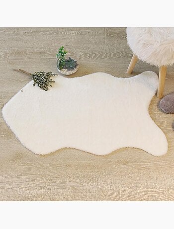 Tapis forme organique à poils longs COUKA
