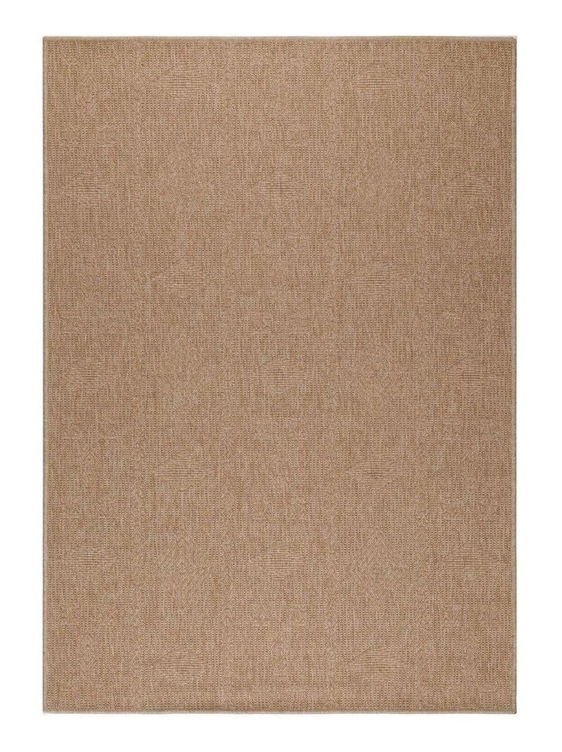 Tapis géométrique plat aspect naturel Tosca Beige - Kiabi