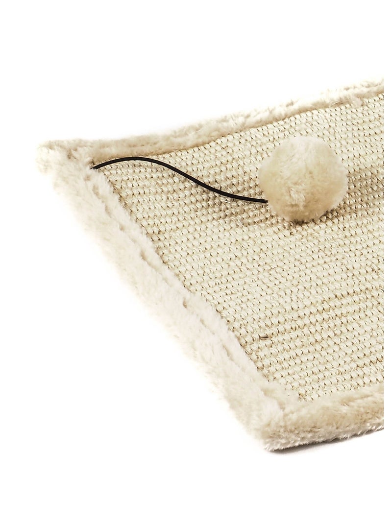 Tapis griffoir 2 en 1 sisal fourrure - AFIBEL Ivoire - Kiabi