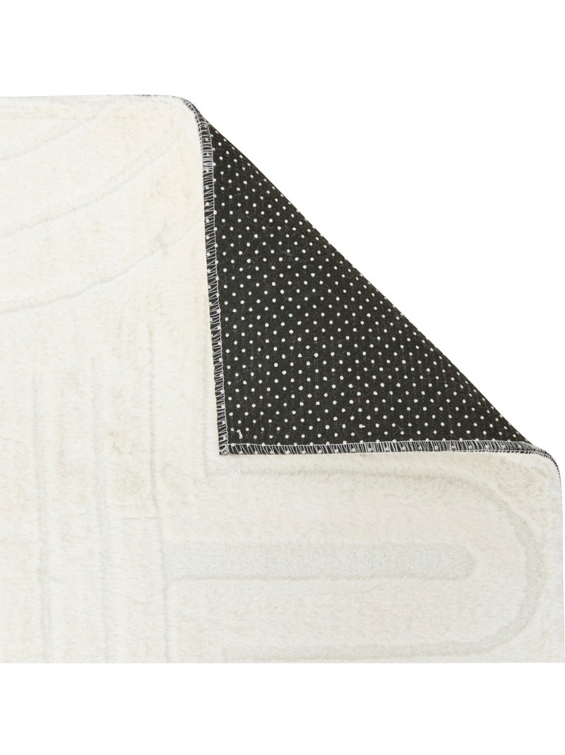 Tapis imitation fourrure ARKA Ivoire - Kiabi