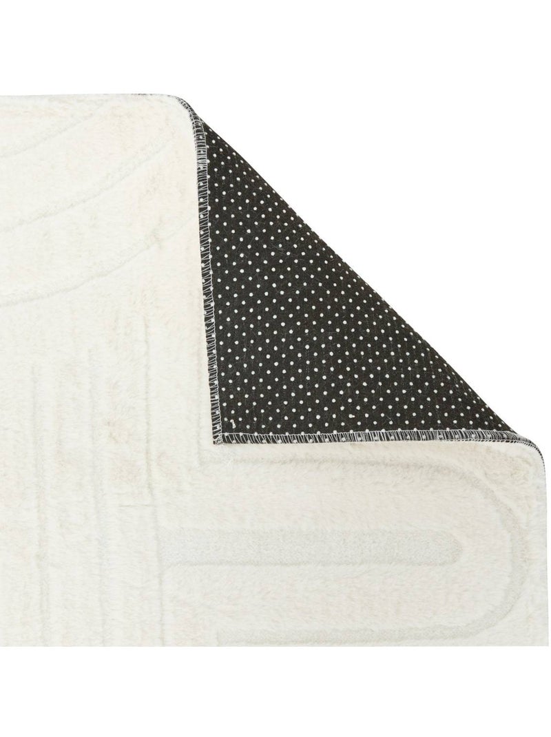 Tapis imitation fourrure arka Ivoire - Kiabi