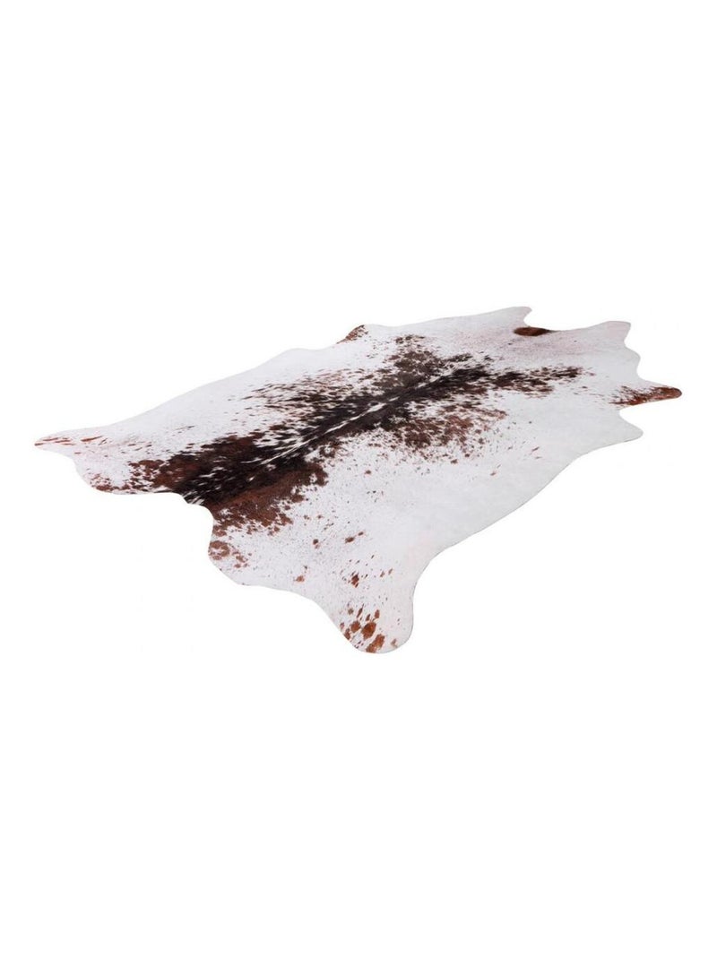 Tapis imitation peau de vache marron et blanc intérieur et extérieur Super 2 Marron - Kiabi