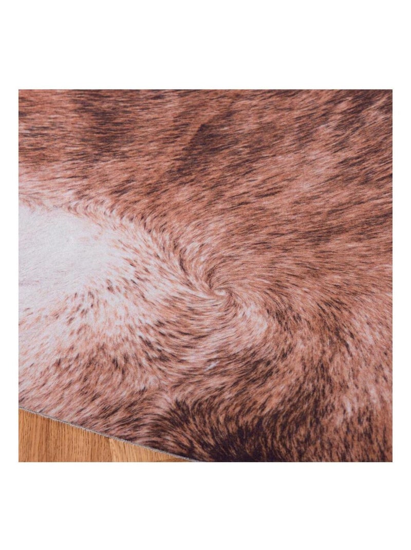 Tapis imitation peau de vache marron intérieur et extérieur Super 5 Marron - Kiabi