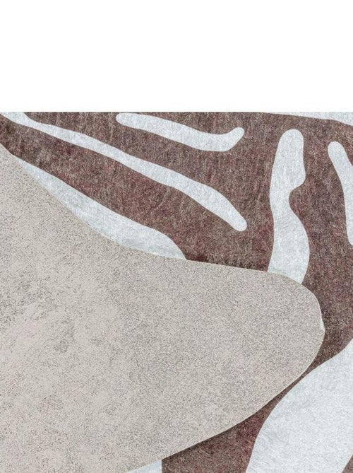 Tapis imitation peau de zèbre lavable en machine Ida - Kiabi