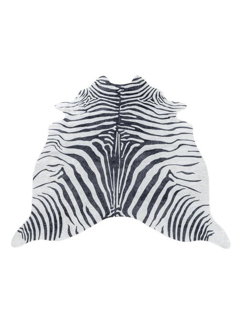 Tapis imitation peau de zèbre lavable en machine Ida - Kiabi