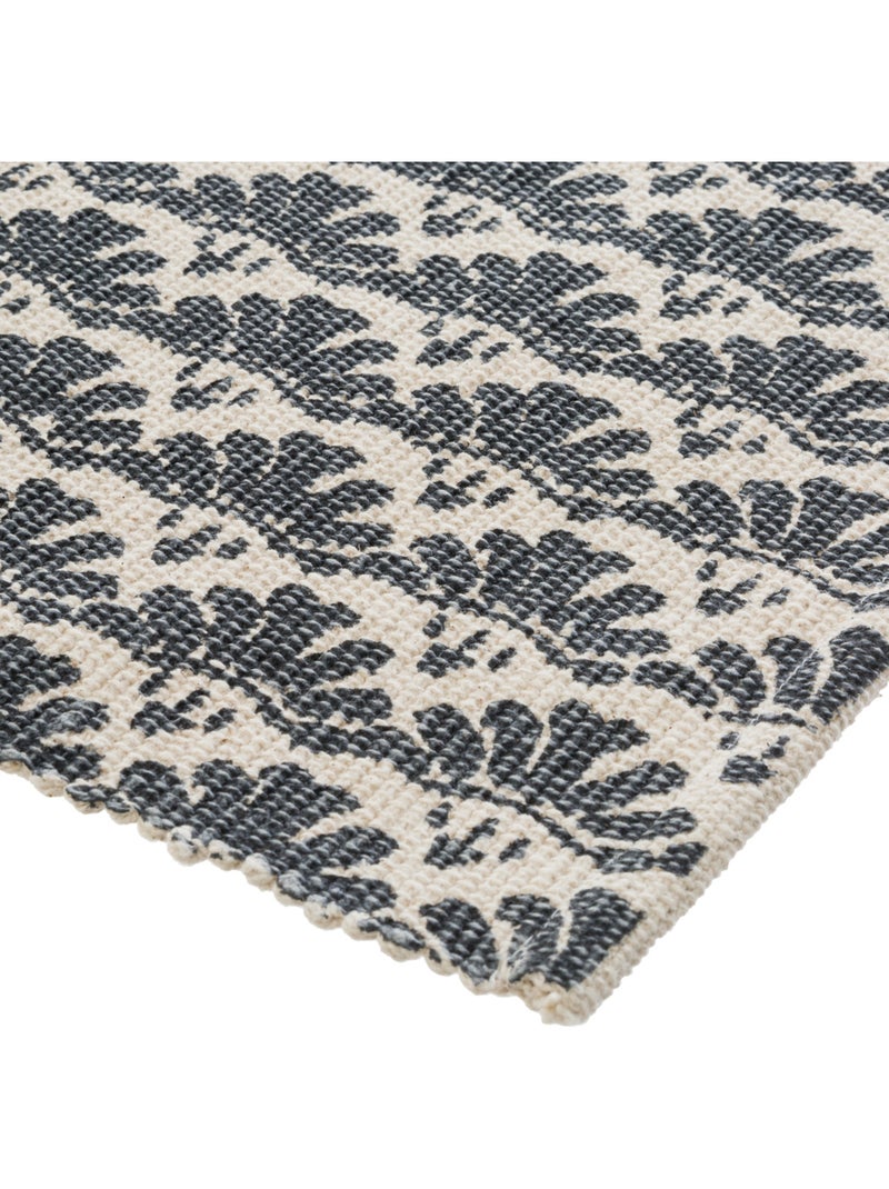 Tapis imprimé ALBAN Blanc - Kiabi