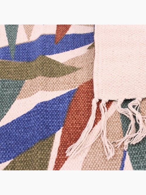 Tapis imprimé avec franges 110x60cm - Kiabi