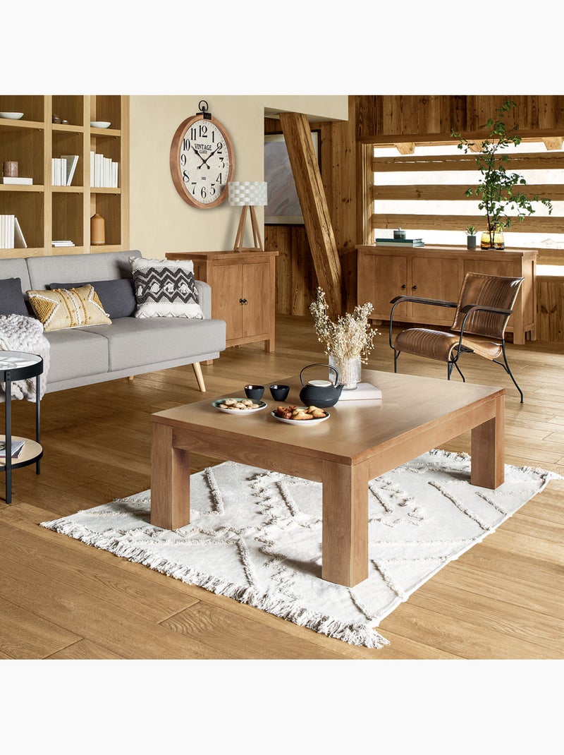 Tapis "Inca" coton tufté blanc ivoire 120x170cm Ivoire - Kiabi