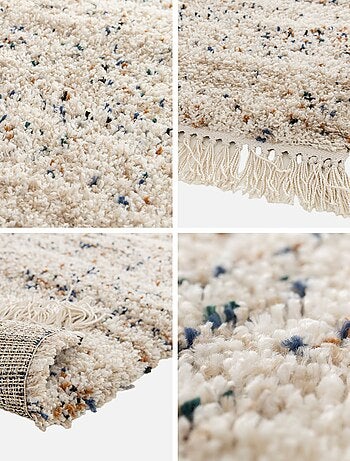 Tapis intérieur avec motif tacheté créme Richie