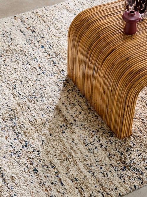 Tapis intérieur avec motif tacheté créme Richie - Kiabi
