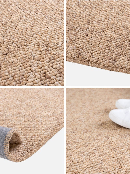 Tapis intérieur bouclette caramel effet chiné Walter - Kiabi