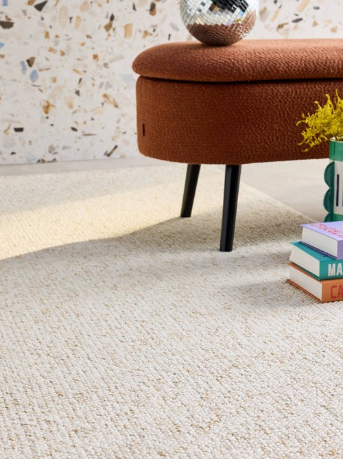 Tapis intérieur bouclette crème effet chiné Walter - Kiabi