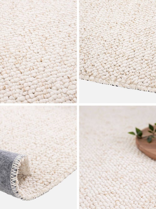 Tapis intérieur bouclette crème effet chiné Walter - Kiabi
