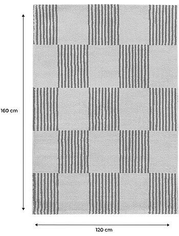 Tapis intérieur damier rouge et rose fergew