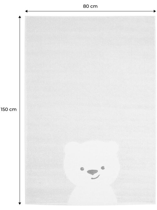 Tapis intérieur enfant beige crème petit ourson elliot - Kiabi Tapis intérieur enfant beige crème petit ourson elliot - Kiabi