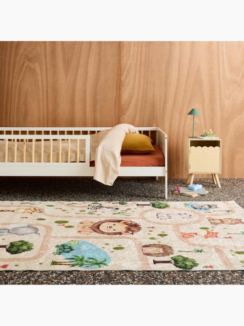 Tapis intérieur enfant blanc imprimé animaux Marti - Kiabi Tapis intérieur enfant blanc imprimé animaux Marti - Kiabi