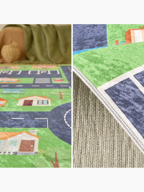 Tapis intérieur enfant imprimé mini ville Viny - Kiabi