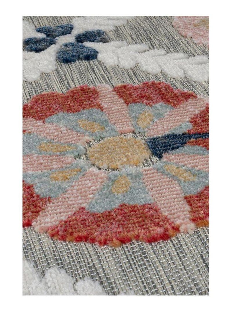 Tapis intérieur et extérieur design Flora Vert - Kiabi